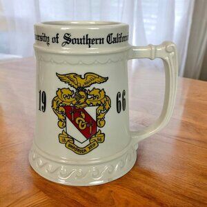 Theta Chi Fraternity University Of Southern California 1966 Ceramic Stein - Buf